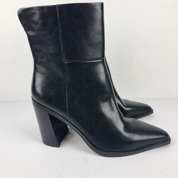 Steve Madden SILVEE Women Boot Bootie Pointed Toe Black Zip Size 10M - Picture 8 of 13